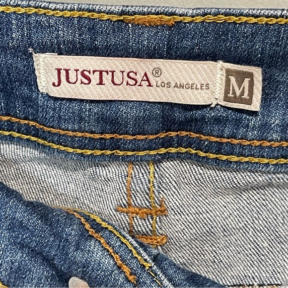 JUST-USA Denim  Mini Short  Women Size Medium - Picture 7 of 8